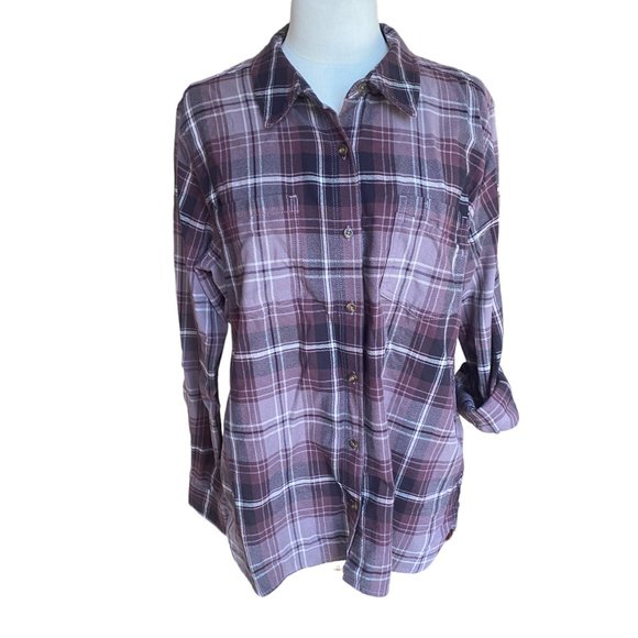 Carhartt Fairview Plaid Roll Tab Convertible Sleeve Western Fall Shirt-XL - Picture 4 of 15